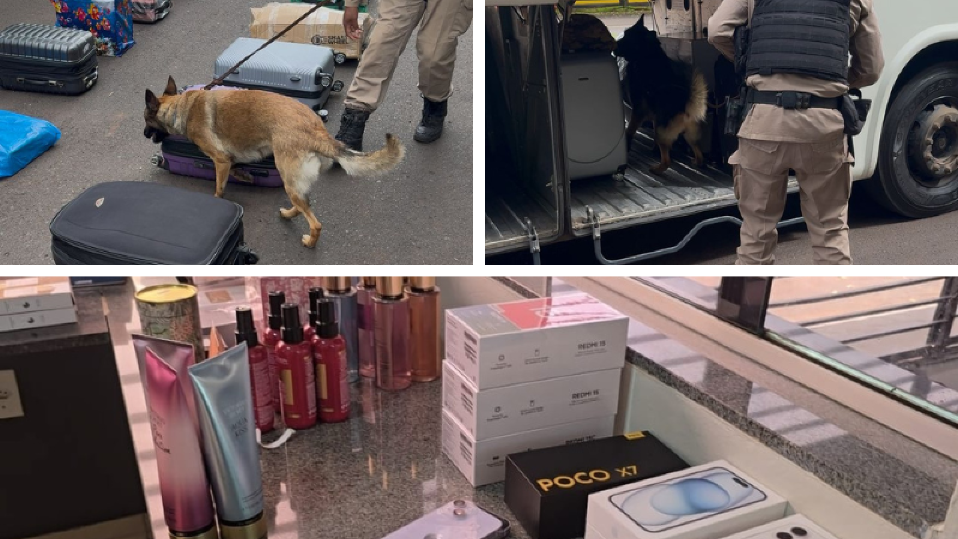 Operação intercepta R$ 160 mil em produtos contrabandeados na MG-427, em Uberaba