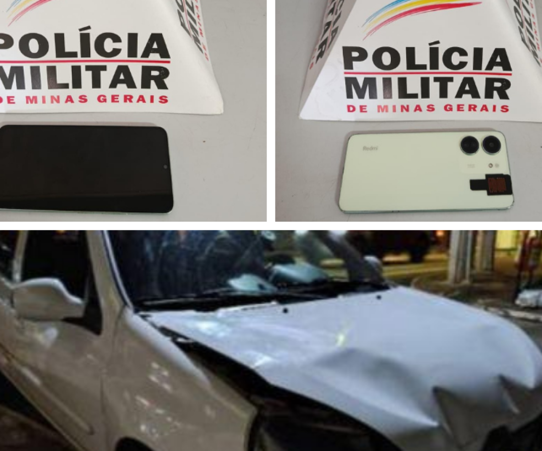 Homem furta celular após acidente em Patos de Minas e agradece por ser preso