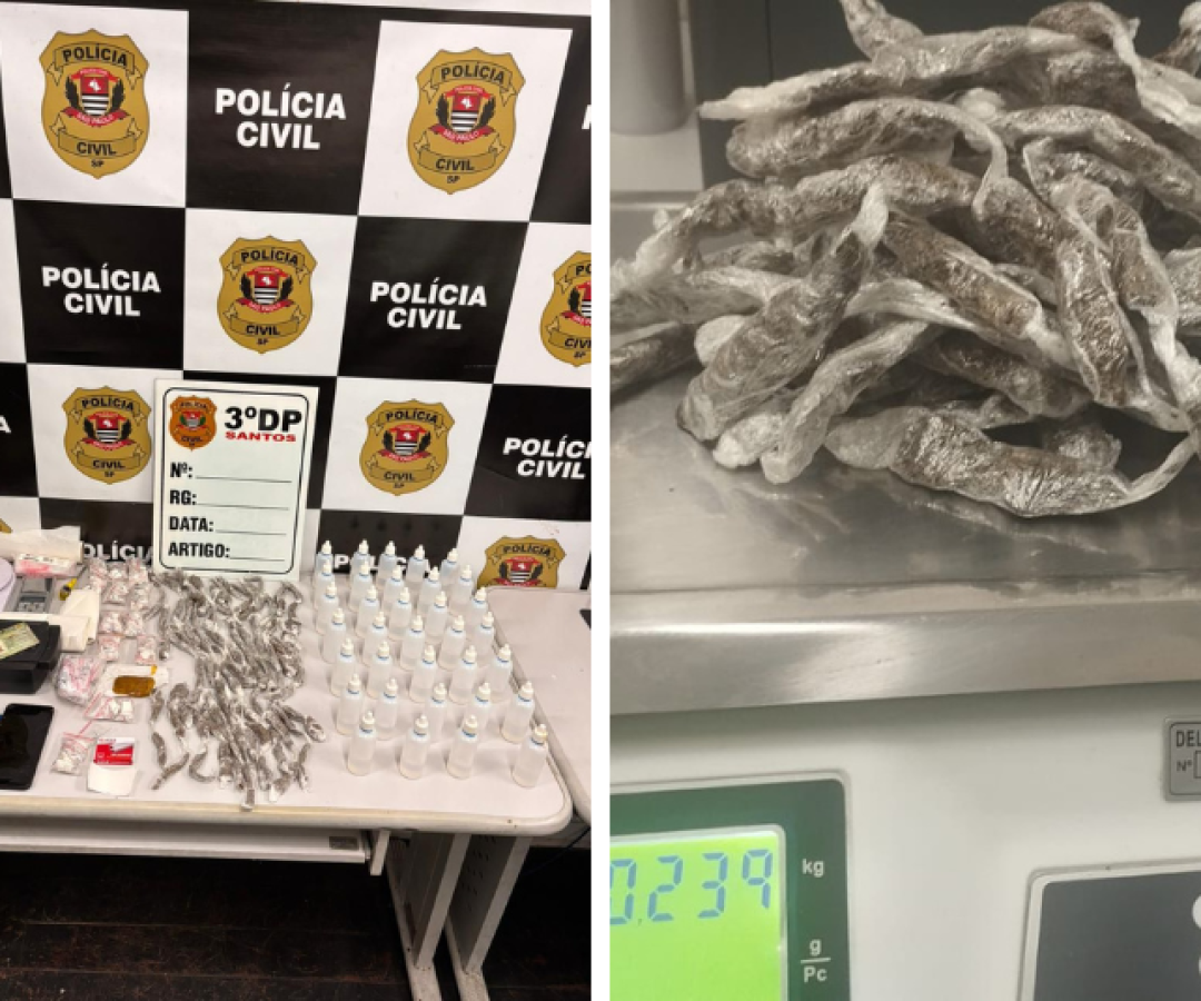 Homem é preso por tráfico de drogas durante operação policial em Santos