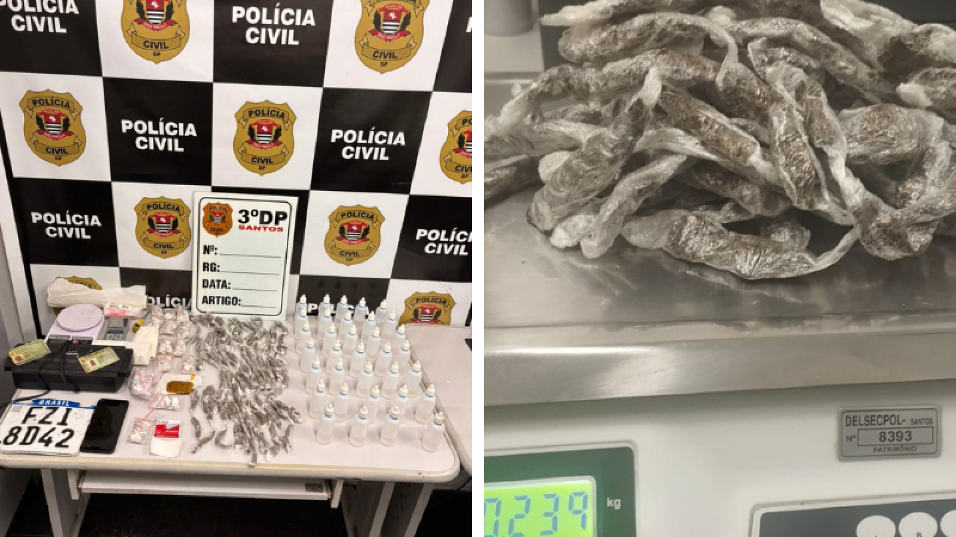 Homem é preso por tráfico de drogas durante operação policial em Santos