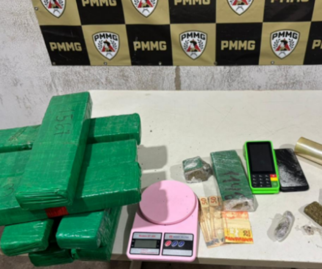 Homens são presos por tráfico e confronto com a PM em Muriaé