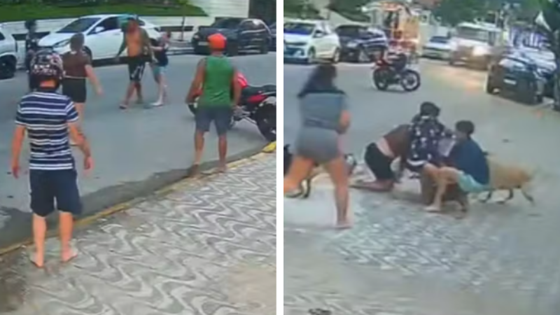 Homem armado com faca e soco-inglês é dominado e espancado em Praia Grande