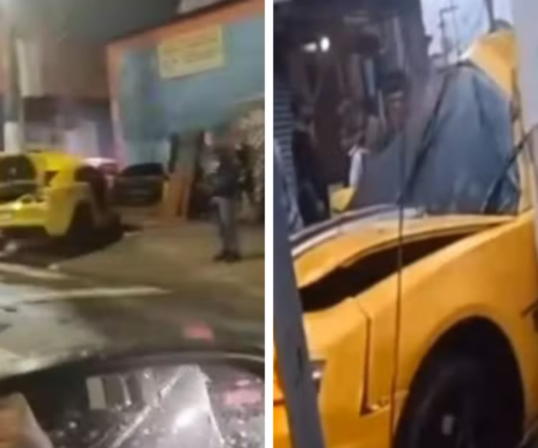 PM perde controle de Camaro e bate em poste na Zona Leste de São Paulo