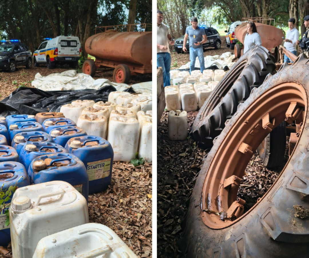 Polícia encontra carga furtada de defensivos agrícolas e implementos em fazenda de Uberaba