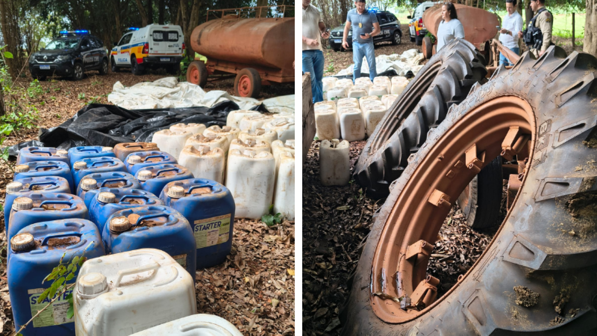 Polícia encontra carga furtada de defensivos agrícolas e implementos em fazenda de Uberaba