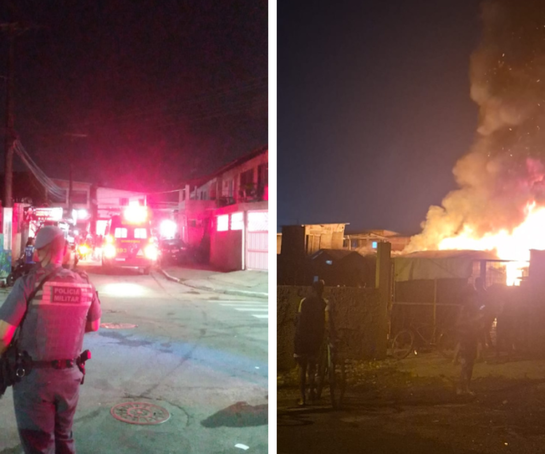 Incêndio destrói moradias na maior favela sobre palafitas do país