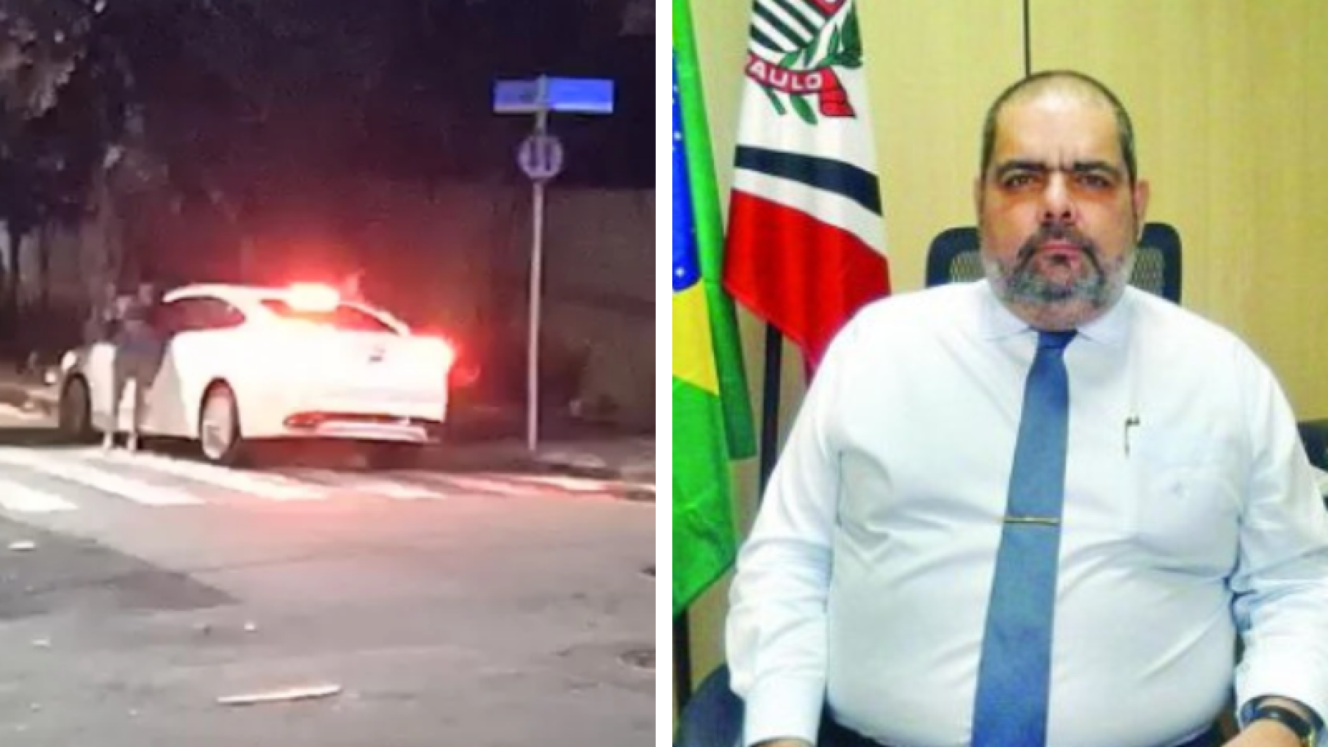 Imagens desmente relato de roubo feito por delegado em São Paulo