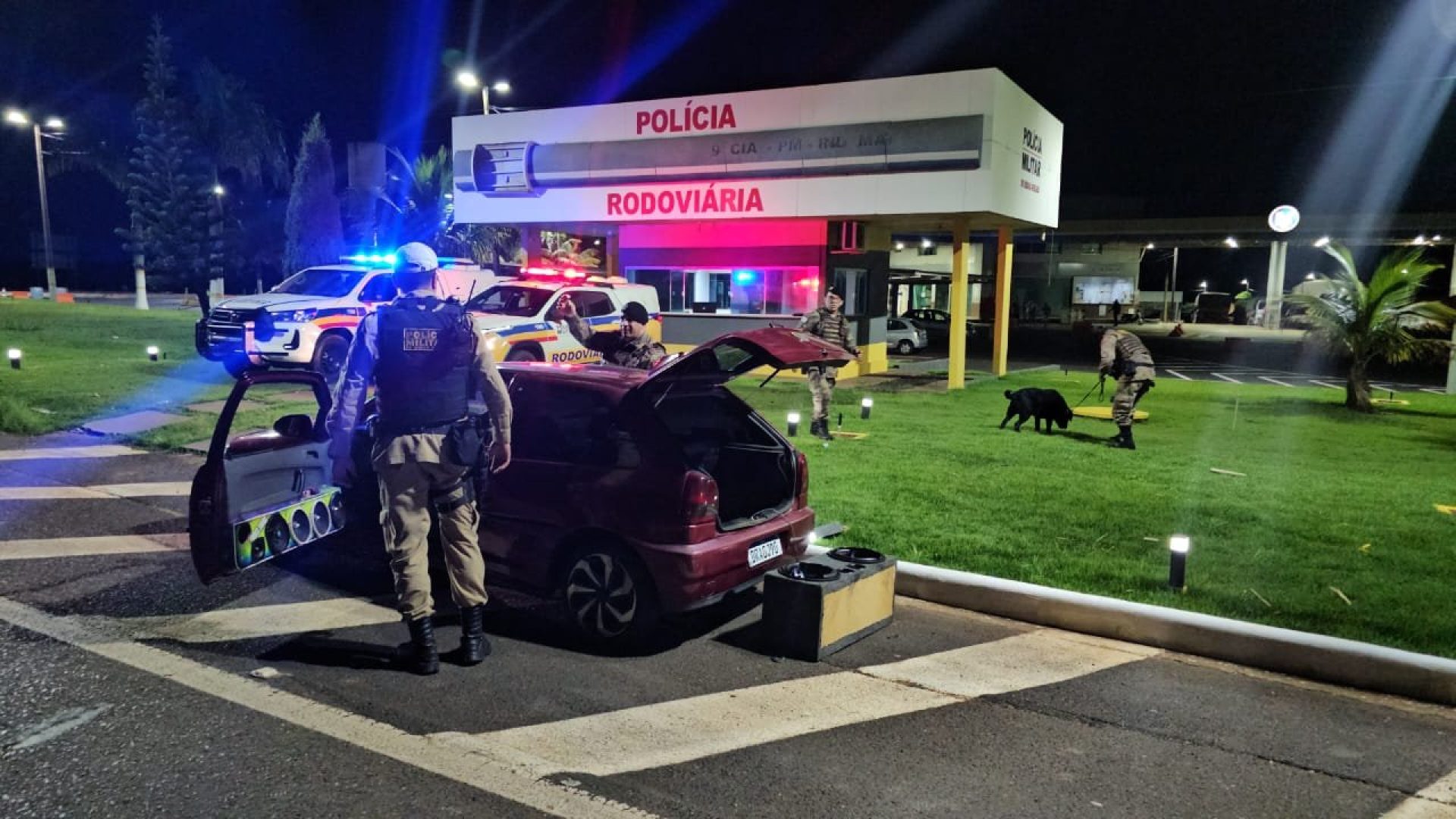 Maconha, haxixe e cocaína foram encontrados pela polícia (foto: divulgação/PMMG-RV)