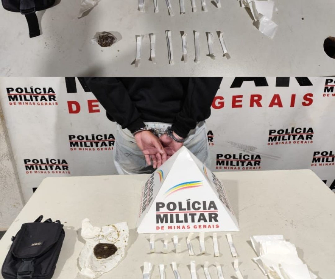 drogas apreendidas pela Policia Militar em Uberaba (foto: divulgação/PMU