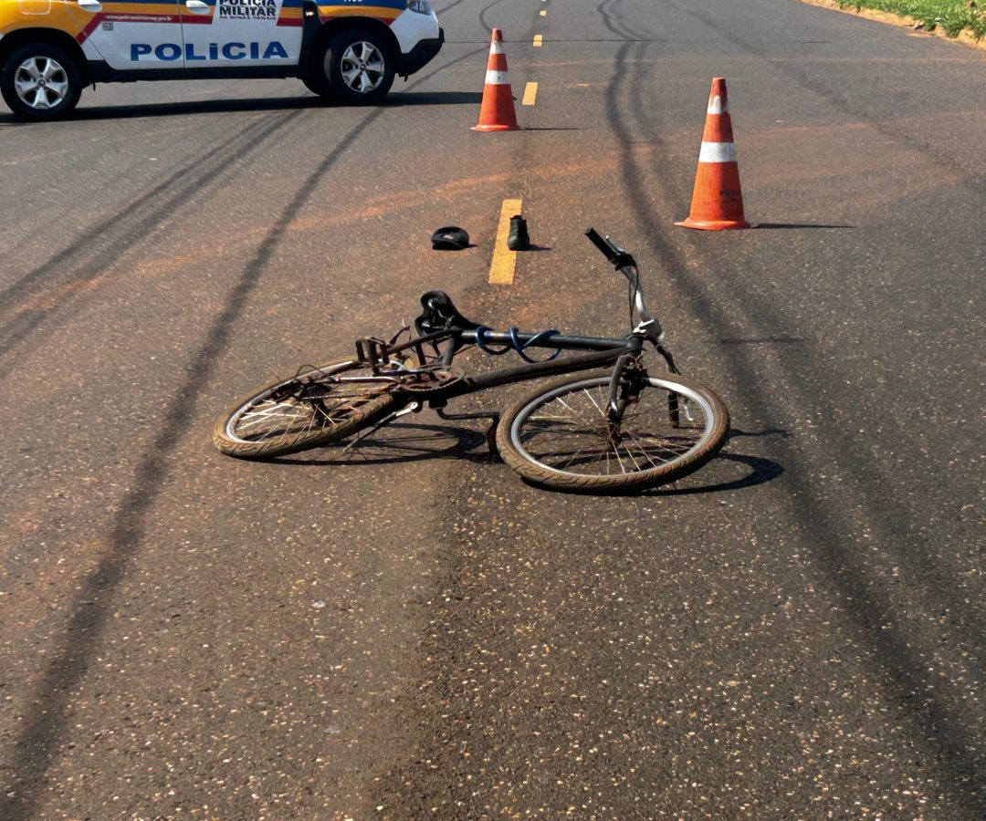 Ciclista sofre traumatismo craniano grave em acidente na avenida Carlito Cordeiro, em Uberlândia