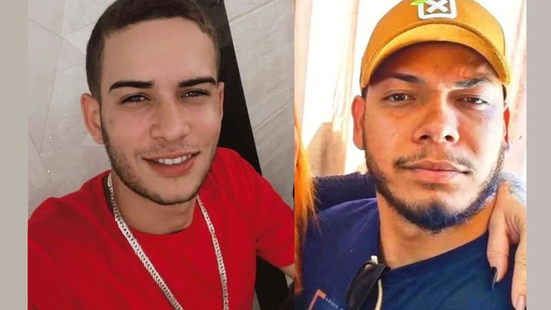 Vítimas do duplo homicídio de Araguari: Alysson Santos Costa, de 22 anos e Felipe dos Anjos Silva, de 25 anos