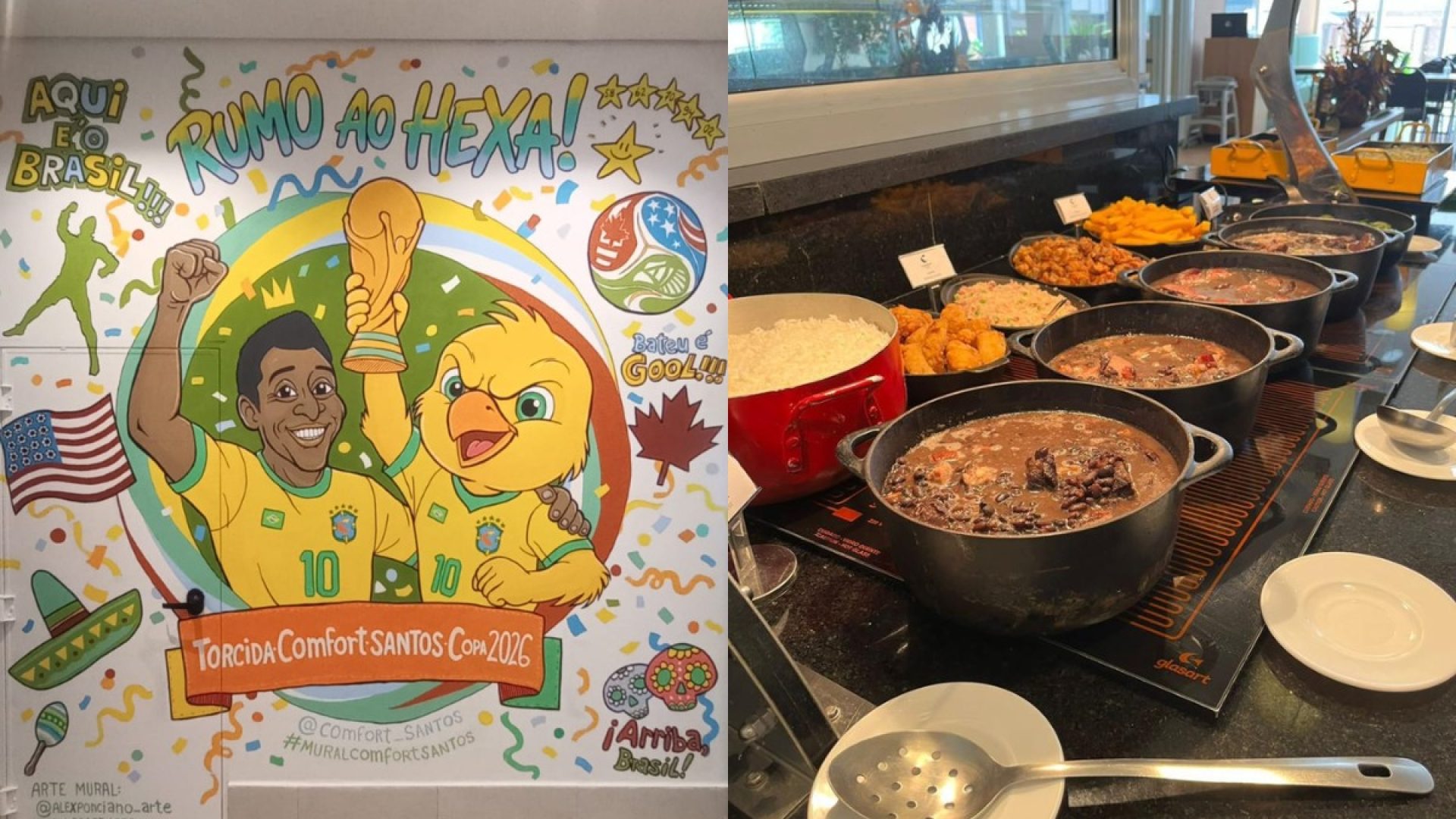 Comfort Hotel Santos fará feijoada e trocará figurinha da copa Foto: Distribuição