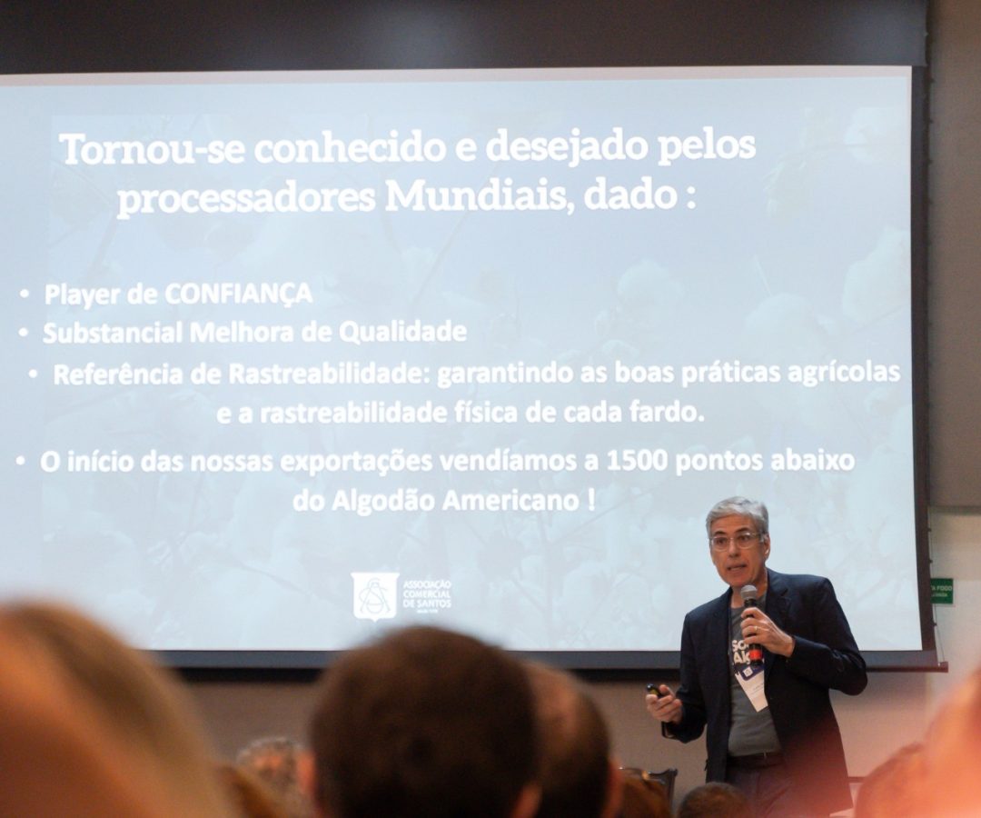 Cotton Day 2026 reúne cadeia do algodão na Associação Comercial de Santos na próxima terça (dia 23)