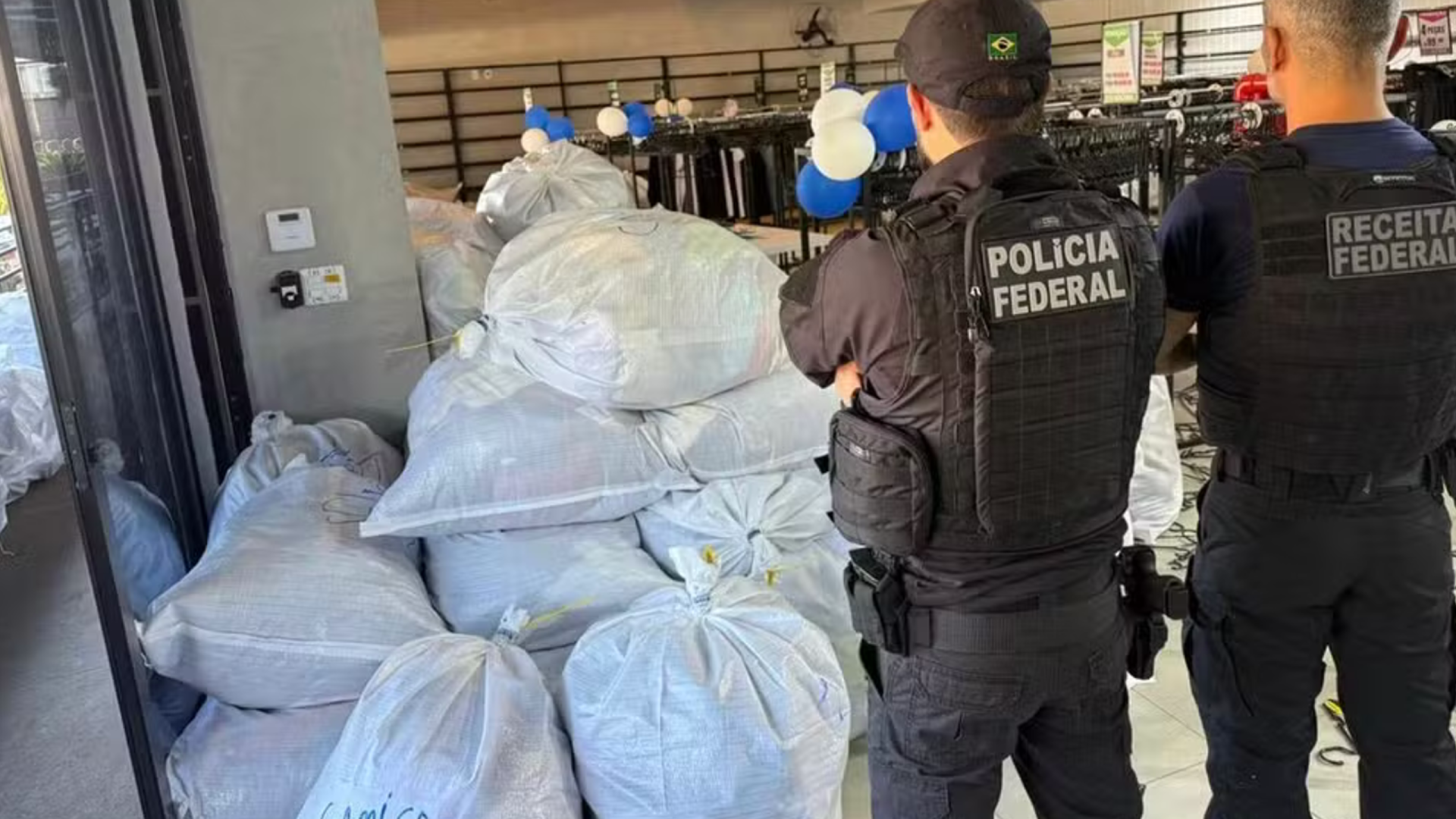Operação Fidúcia II apreende mais de R$ 2 milhões em produtos falsificados em Uberlândia (foto: divulgação/PF)