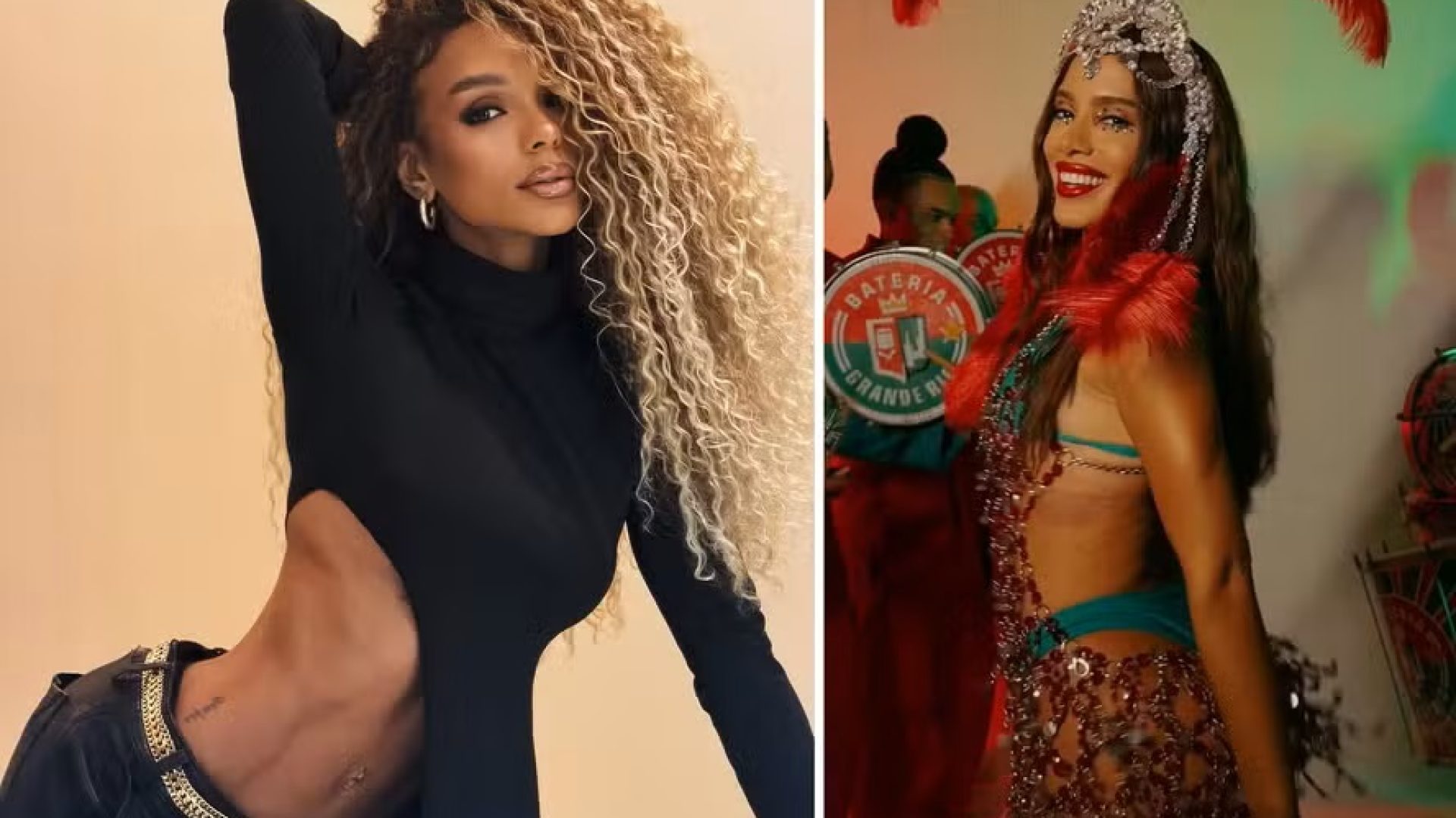 Brunna Gonçalves e Anitta irão disputar holofotes no Carnaval Créditos: Divulgação/Redes Sociais