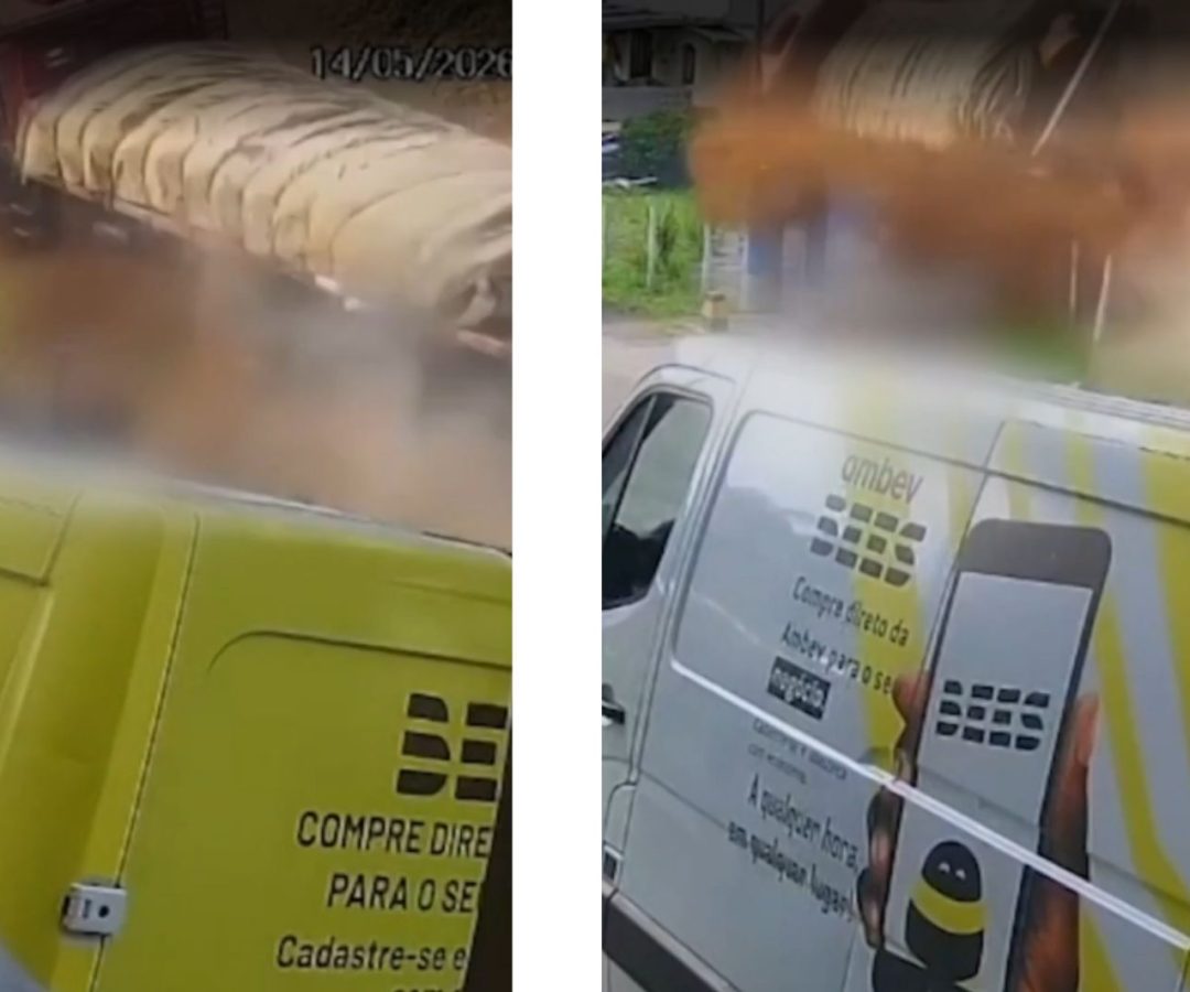 caminhão sem freio na Serra do Rio