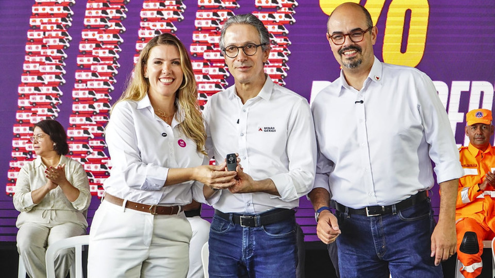 Samu Regional é inaugurado em Uberaba com presença de Elisa, Zema e prefeitos