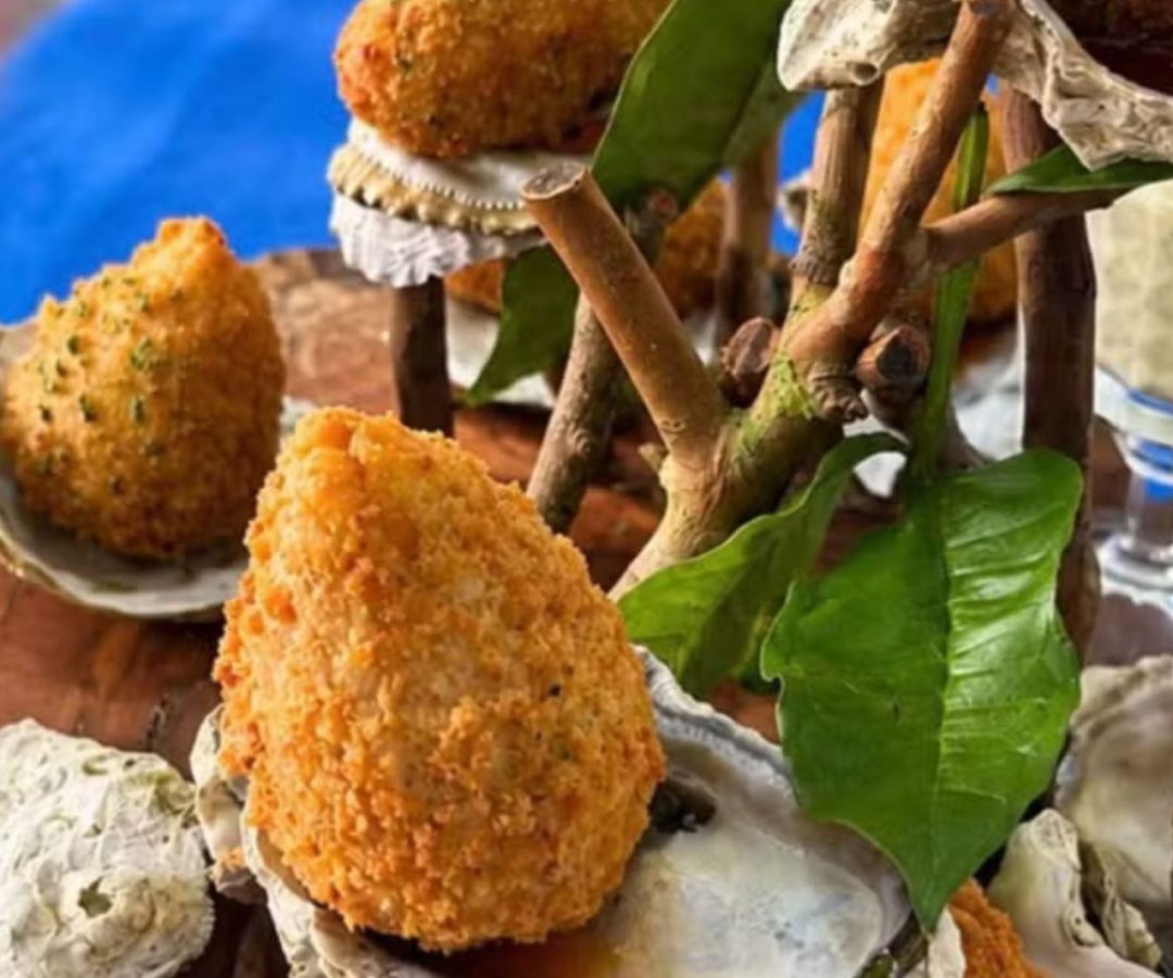 coxinha de ostra com pérola