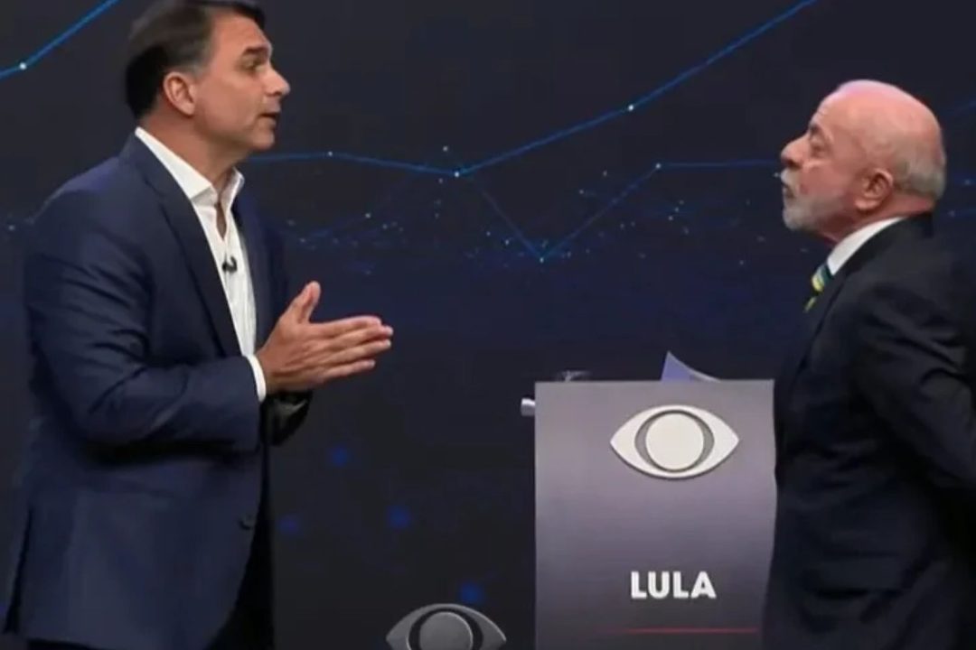 debate entre Lula e Flávio Bolsonaro
