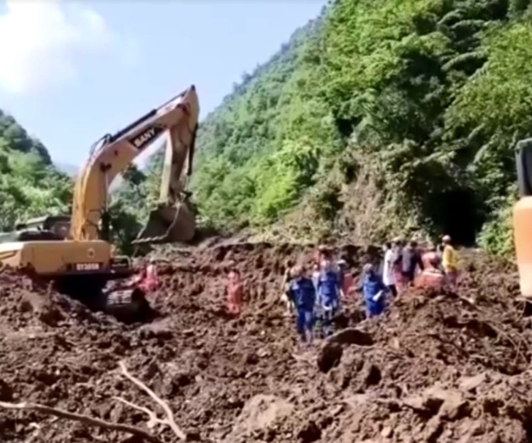 deslizamento de terra na China