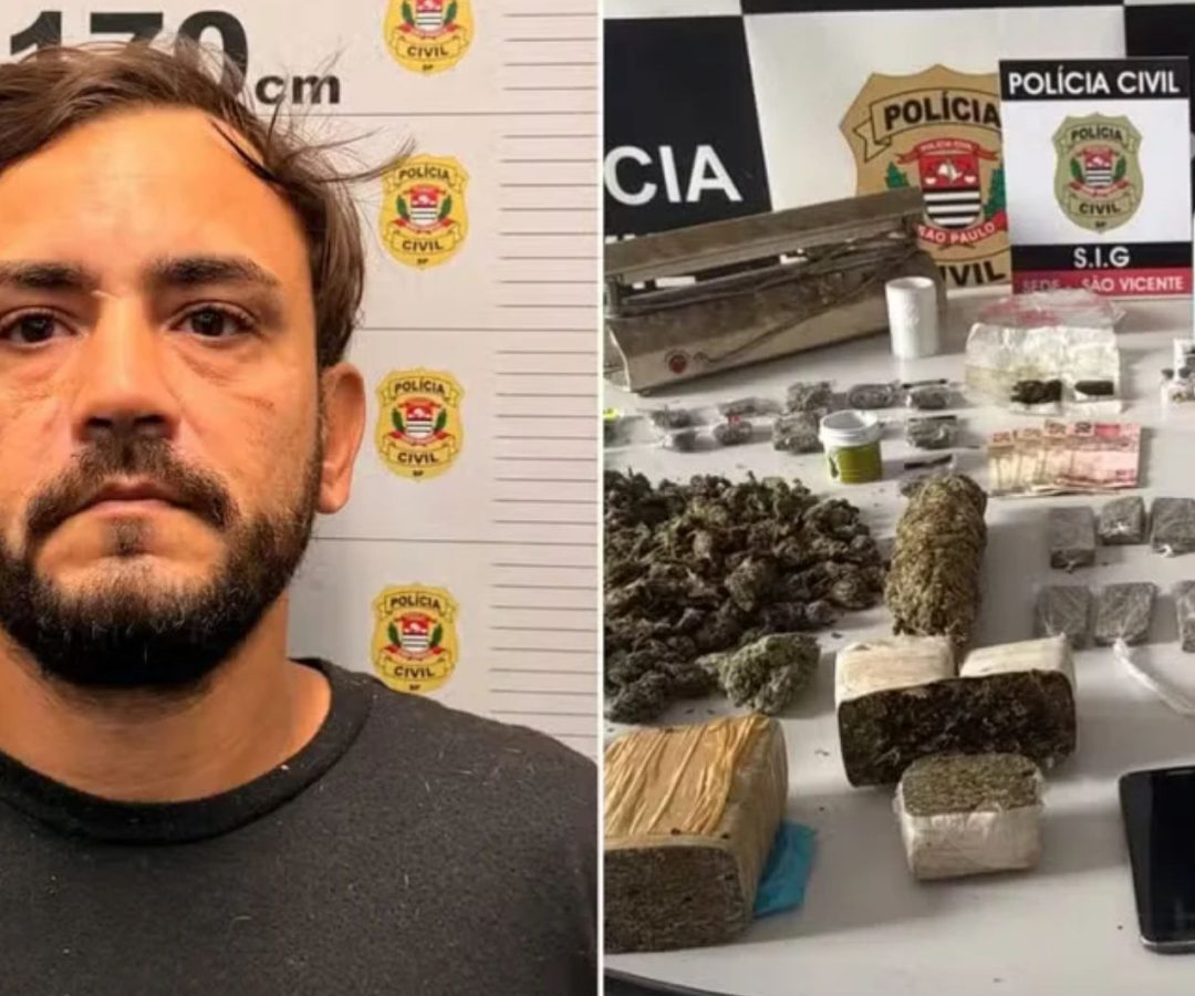 drogas escondidas em São Vicente