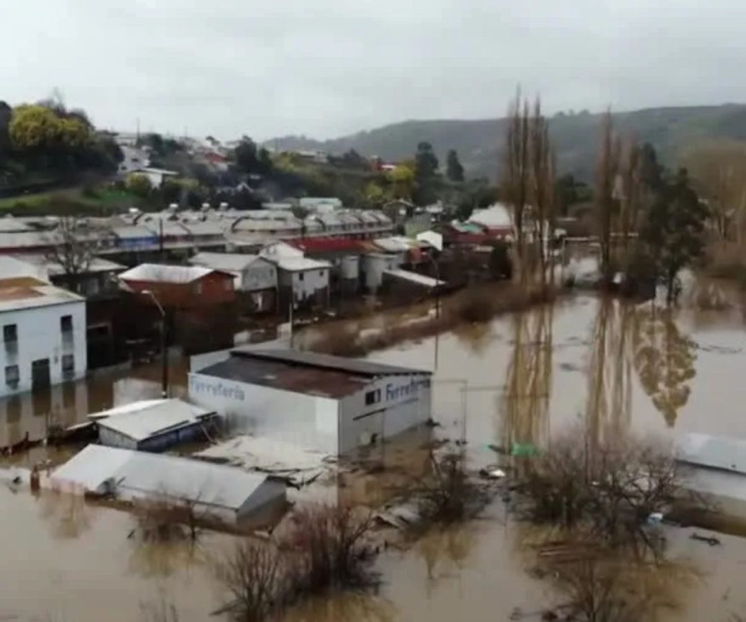 enchentes no sul do Chile