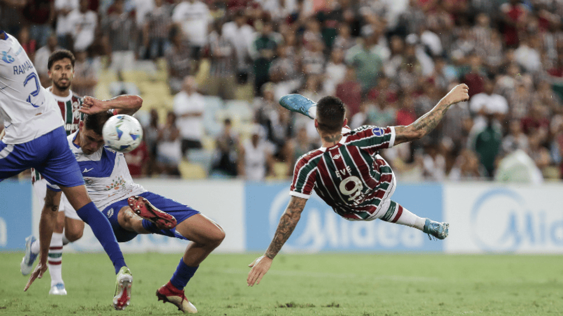 O Fluminense goleou o GV San José, da Bolívia, na segunda rodada da fase de grupos da Copa Conmebol Sudamericana.