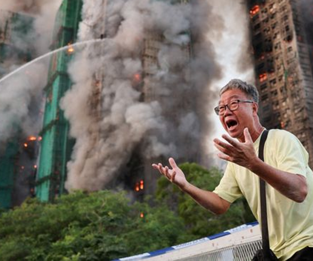 foto incendio hong kong 26 11 25