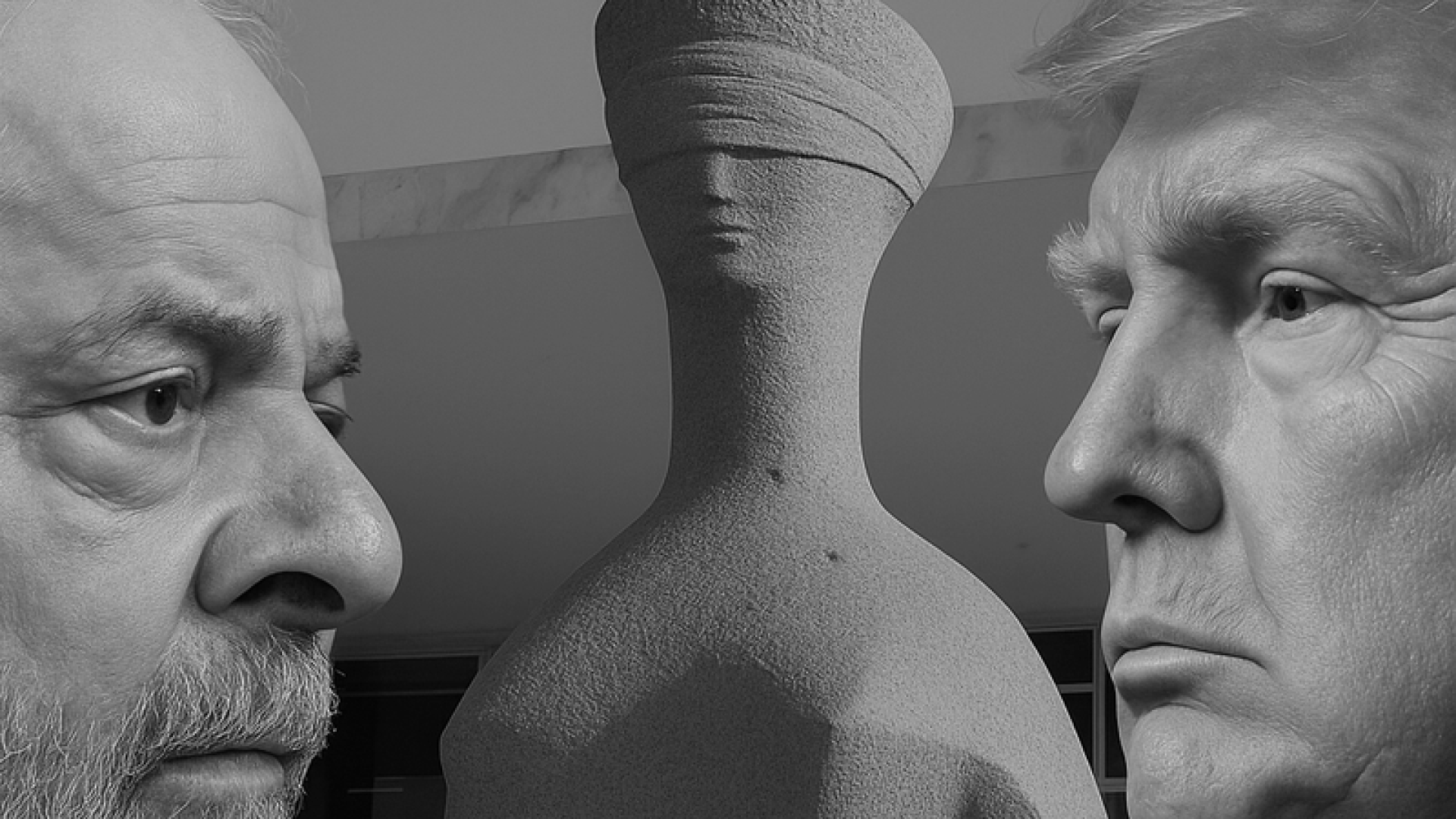 A escultura “A Justiça”, de Alfredo Ceschiatti, que fica em frente ao STF, foi utilizada na capa do artigo de Lula no New York Times — publicação que bateu recorde mundial de engajamento em 2025.