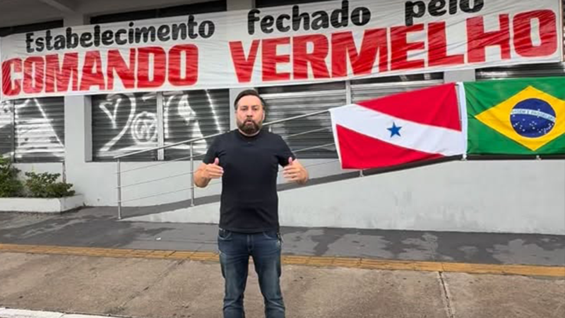 foto protesto comando vermelho 07 11 25