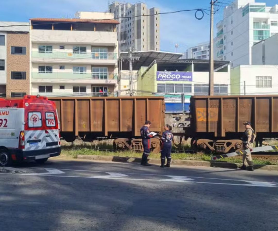 homem morre após ser atingido por trem