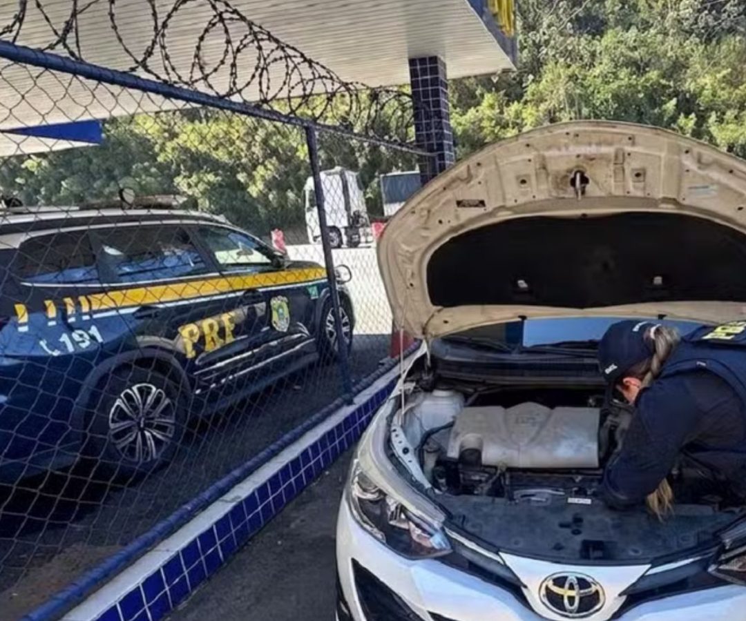 idoso é detido com carro clonado