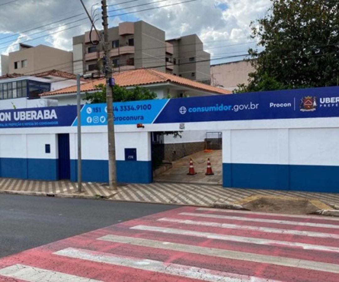 Frente do prédio do Procon de Uberaba