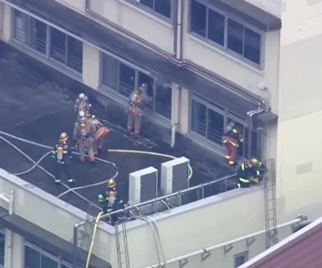 incêndio em escola no Japão
