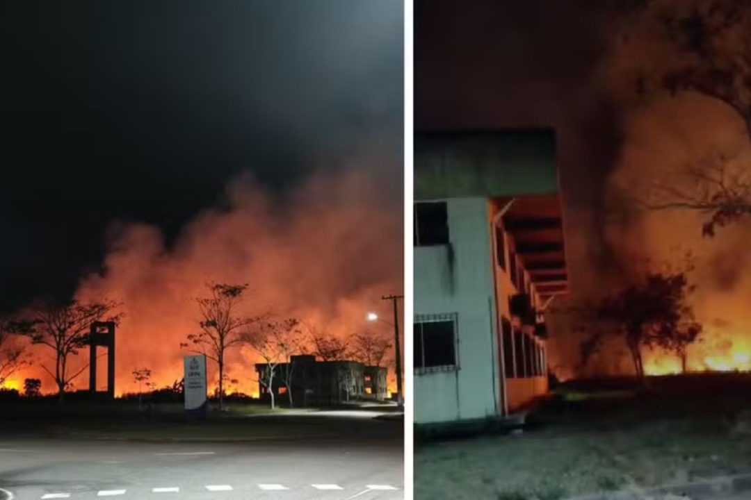 incêndio na UFPA em Castanhal