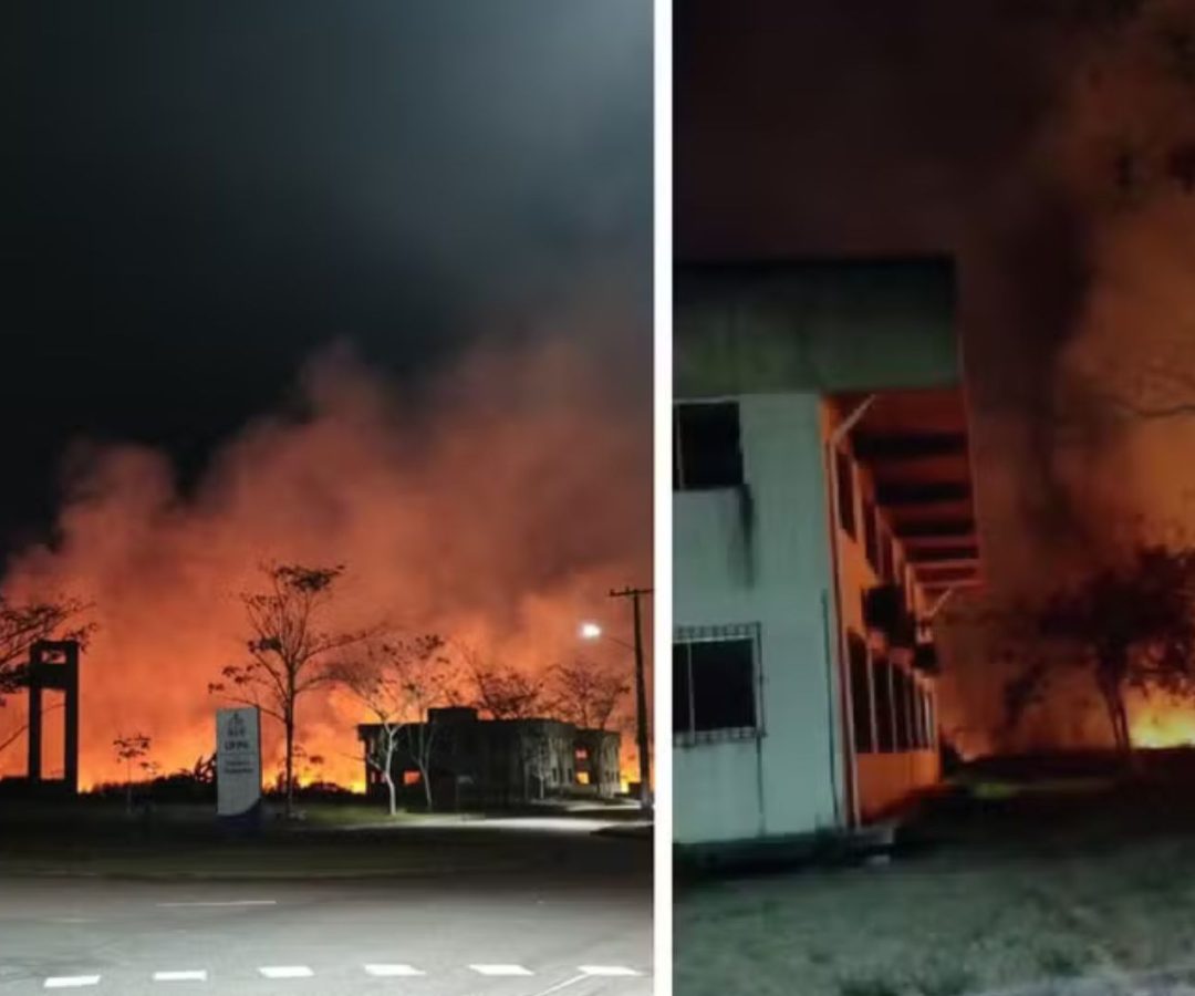 incêndio na UFPA em Castanhal