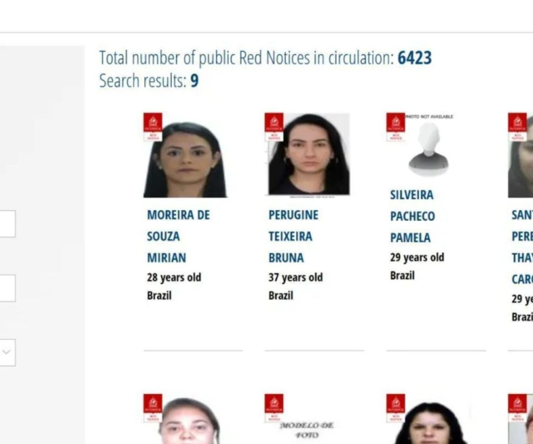 lista vermelha da Interpol