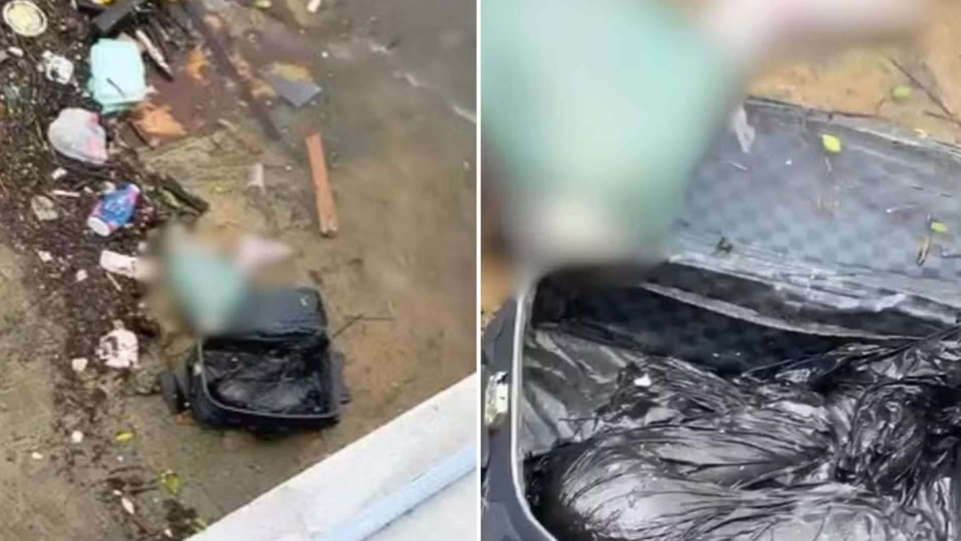 mala com partes de corpo em São Vicente