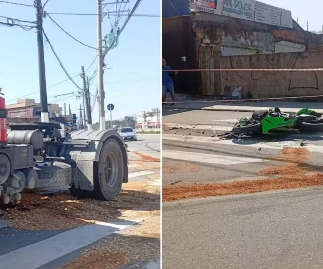 motociclista sofre traumatismo craniano