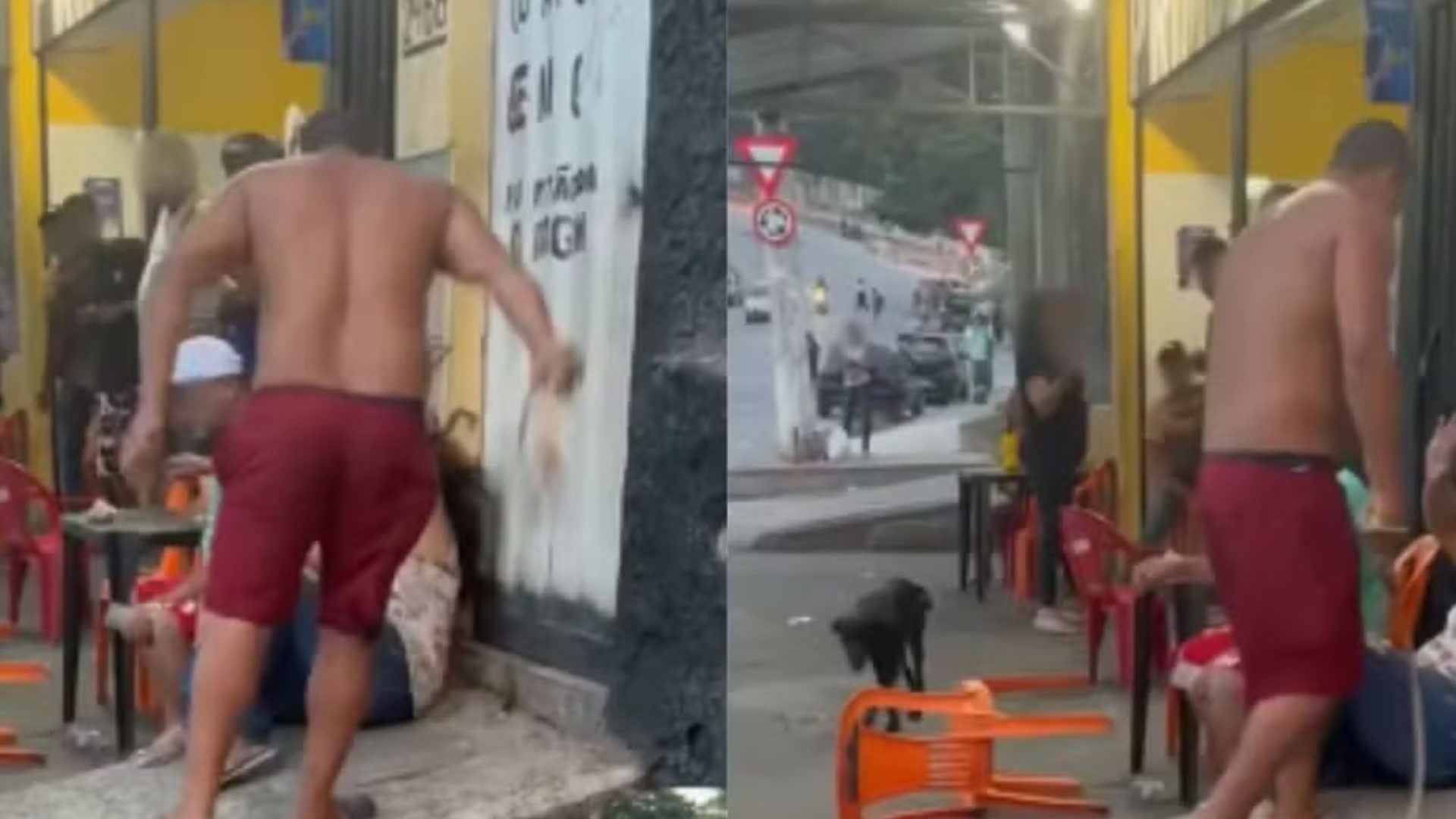 mulher agredida com chicotadas