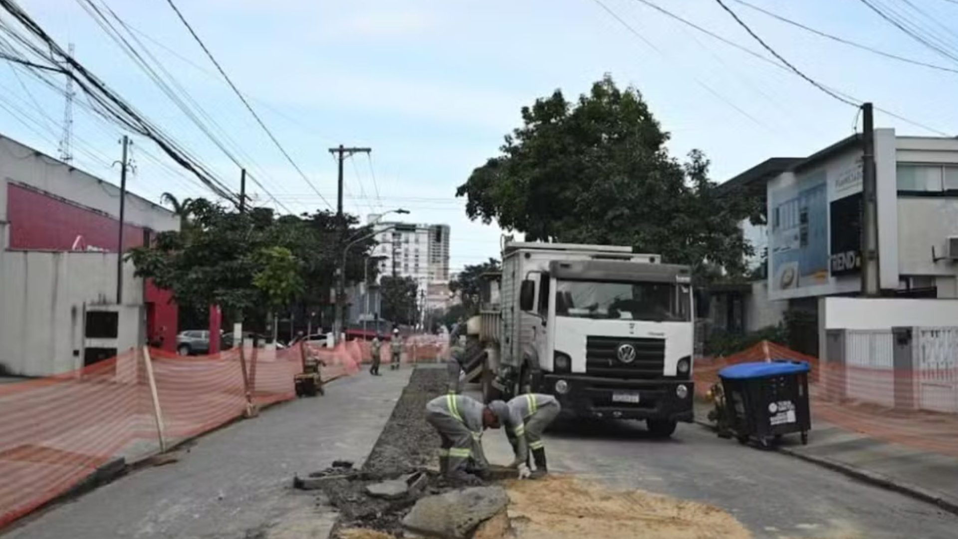 obras em Santos