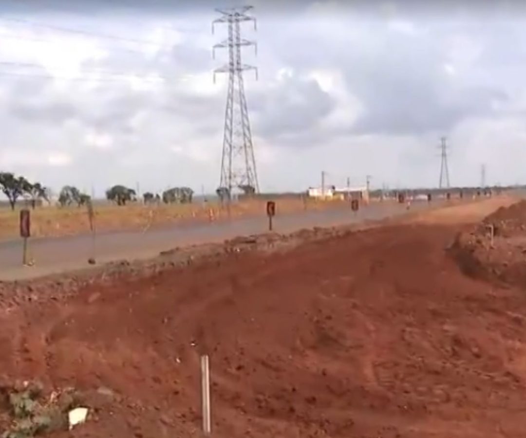obras no Anel Viário Sul