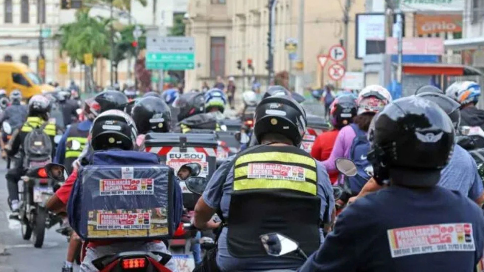 paralisação de trabalhadores por aplicativo