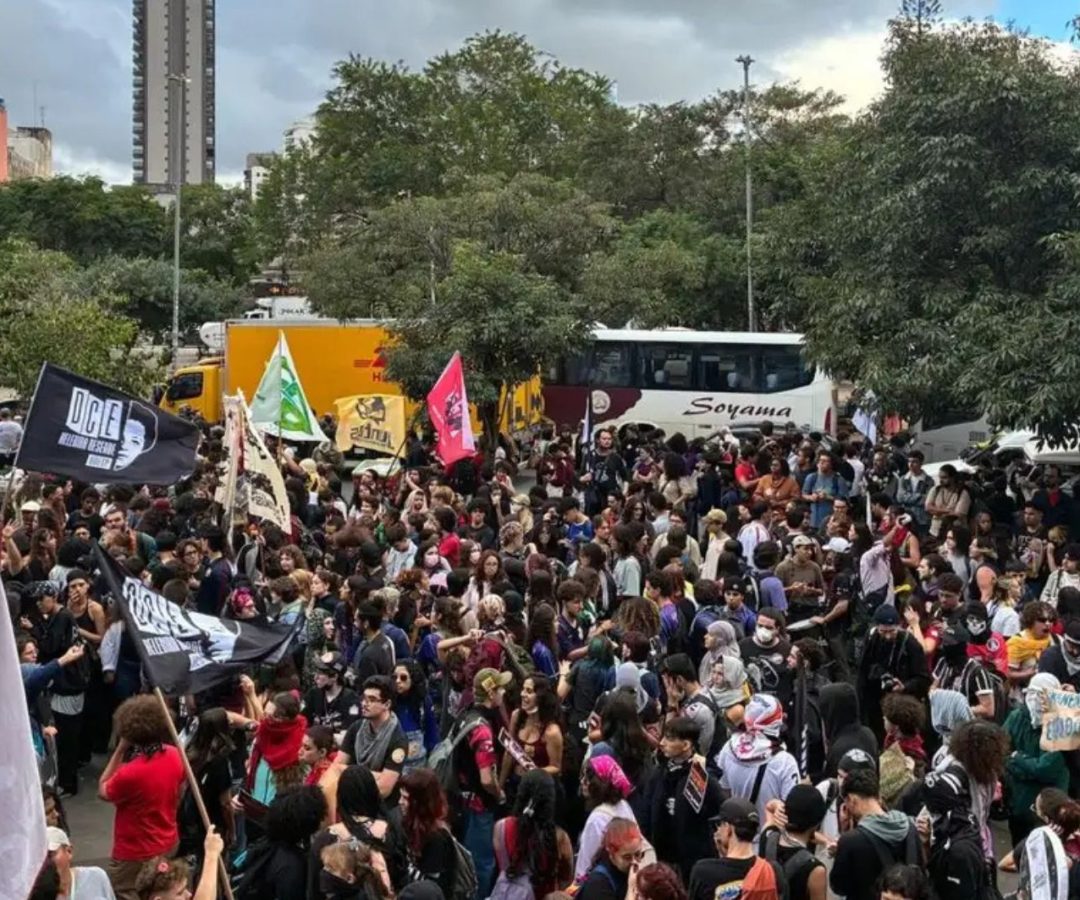 protesto de estudantes