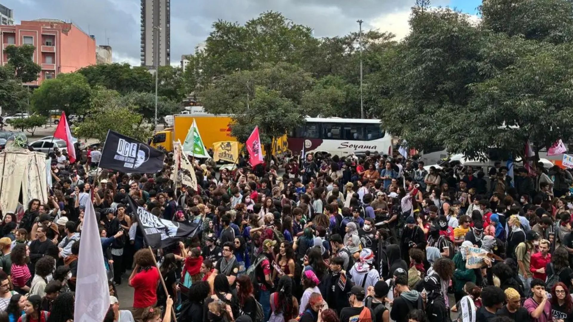 protesto de estudantes
