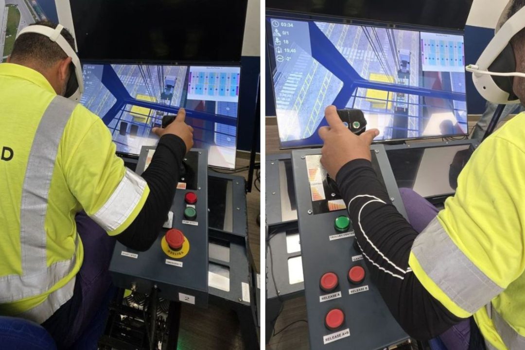 realidade virtual no Porto de Santos