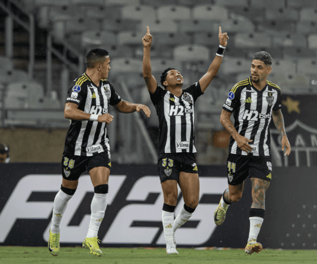 Na segunda rodada da fase de grupos da Copa Conmebol Sudamericana, o Galo mostrou sua força e venceu sem dificuldades: 4 a 0!