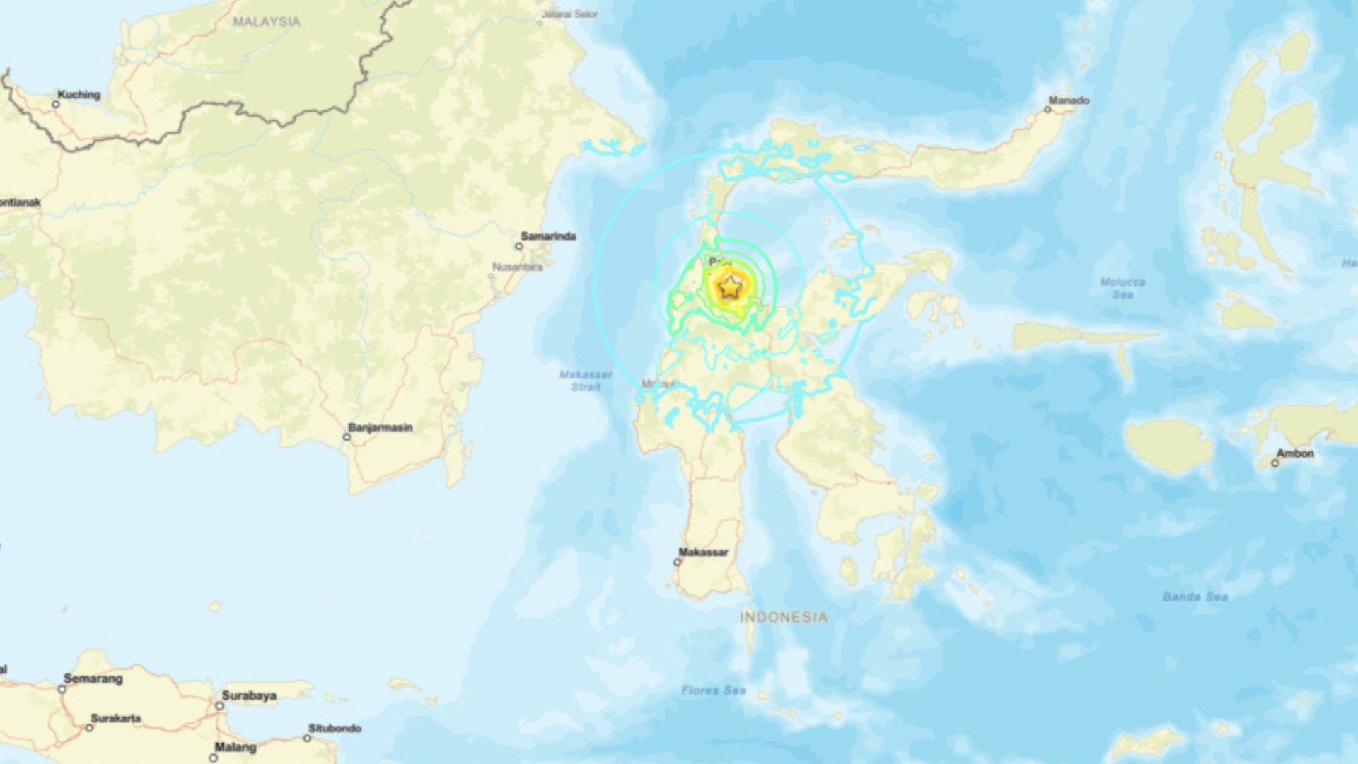 terremoto na Indonésia