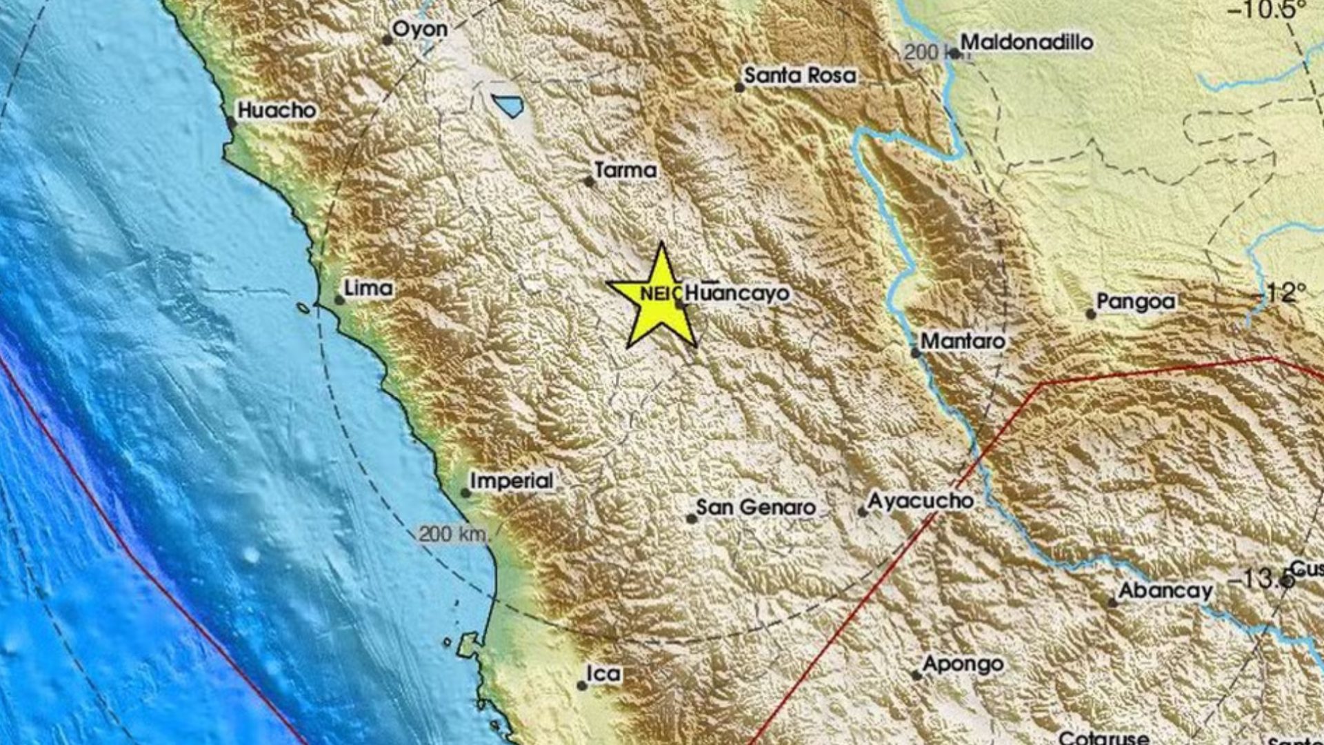 terremoto no Peru