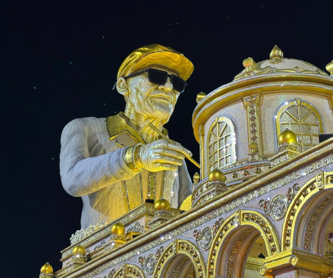 Desfile uniu fé, cultura e emoção em uma apresentação que marcou o Anhembi e reforçou a conexão entre São Paulo e Minas Gerais (foto: reprodução)